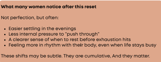Rest Reset for Midlife Women | A gentle 7-day nervous system reset for women who feel exhausted but can't switch off