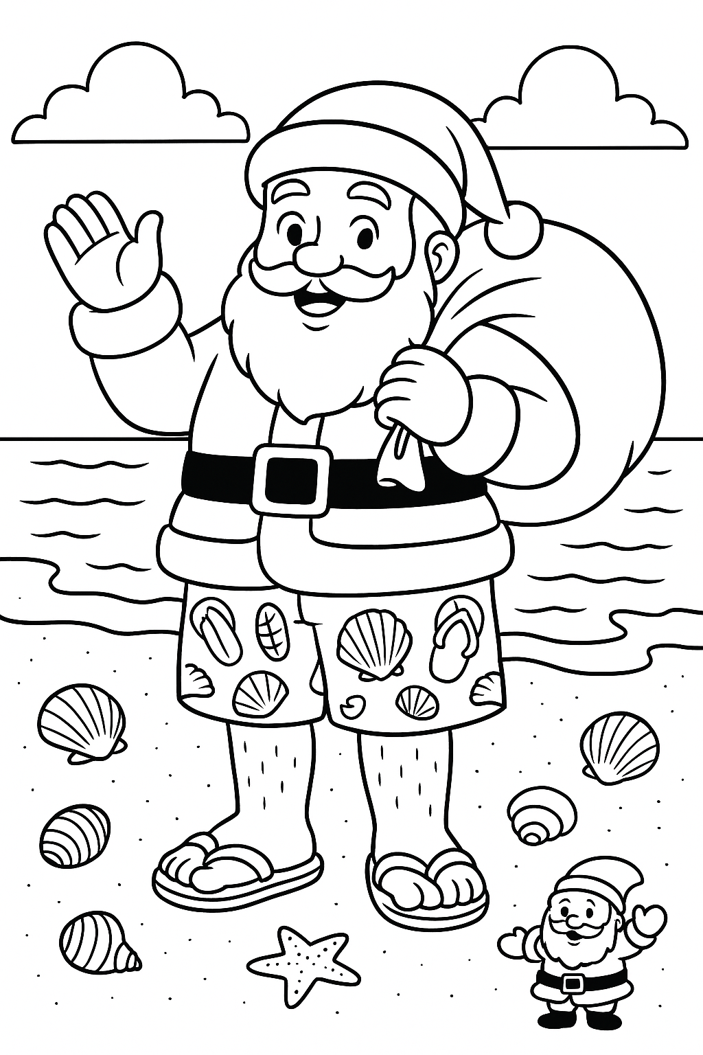 NZ Kiwi Christmas Colouring Book (Digital Download)